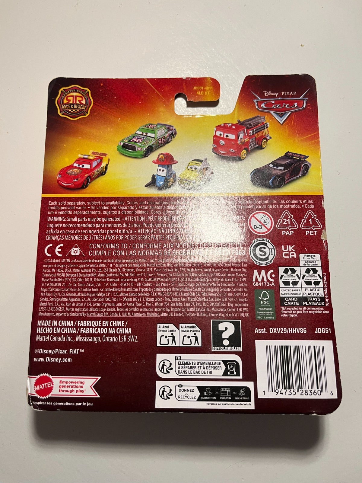 Voiture Cars Disney Pixar Cruz Ramirez "Race and Rescue"