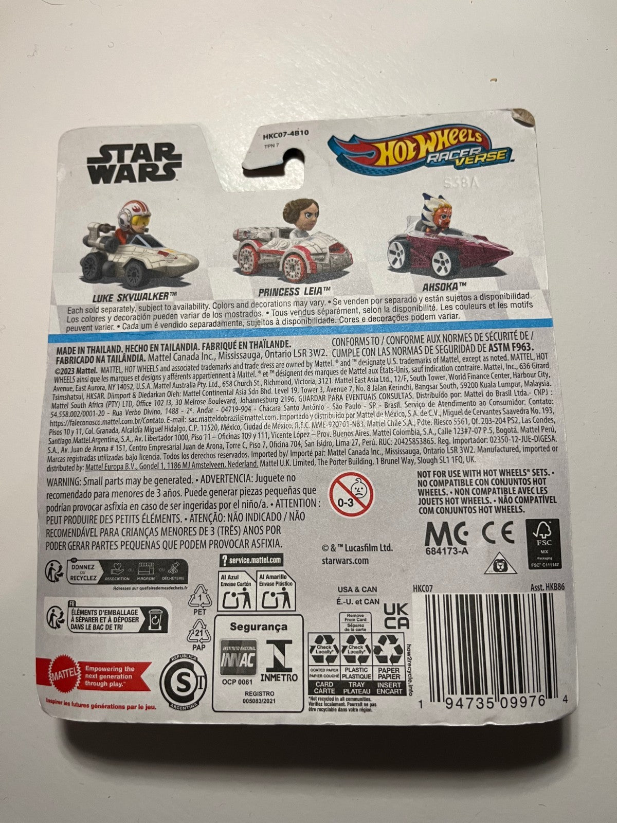 Hot Wheels Racer Verse Star Wars Luke Skywalker – Sous Blister