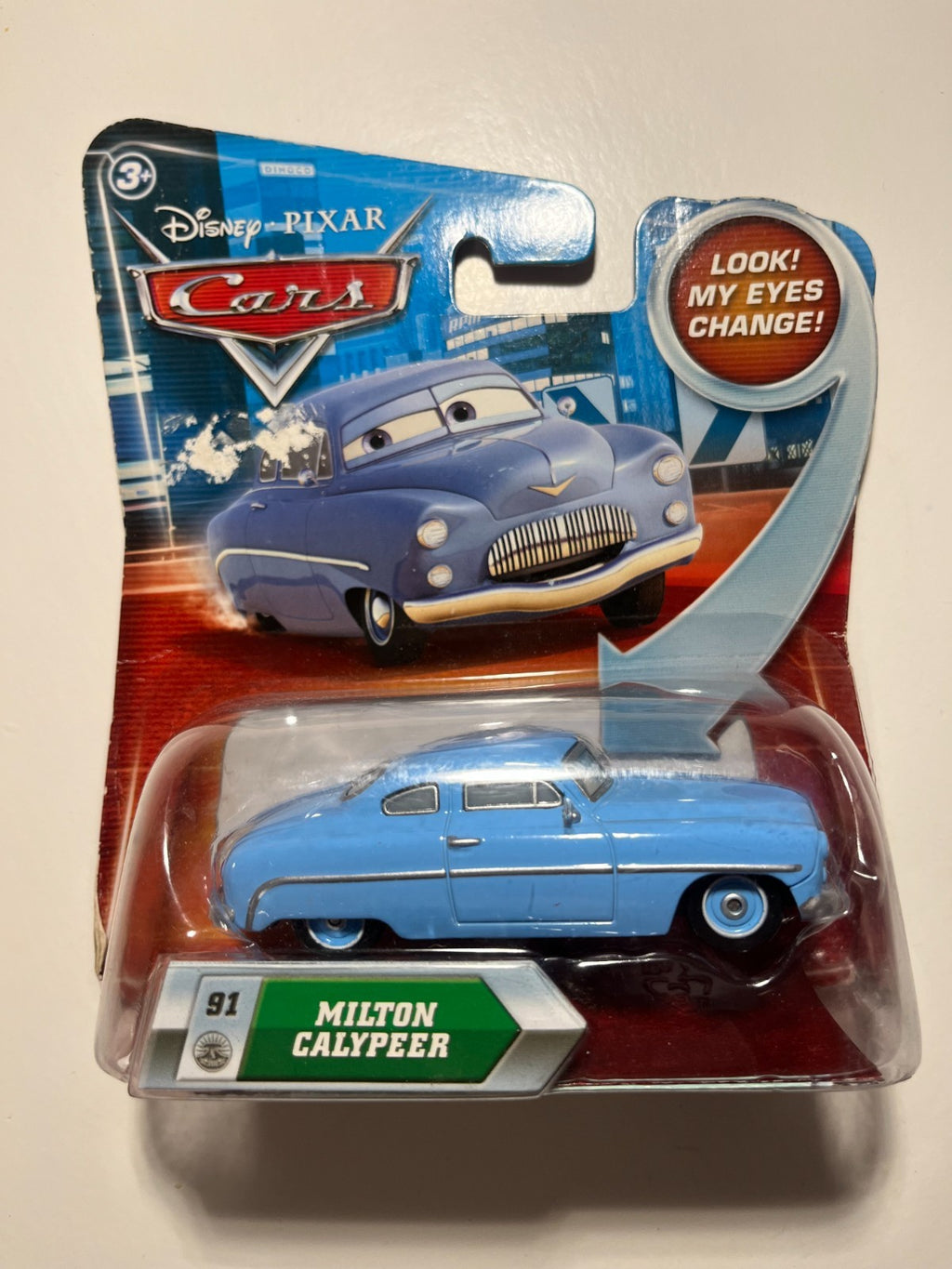 Voiture Cars Disney Pixar Milton Calypeer Yeux Lenticulaires Rare Neuve Sous Blister