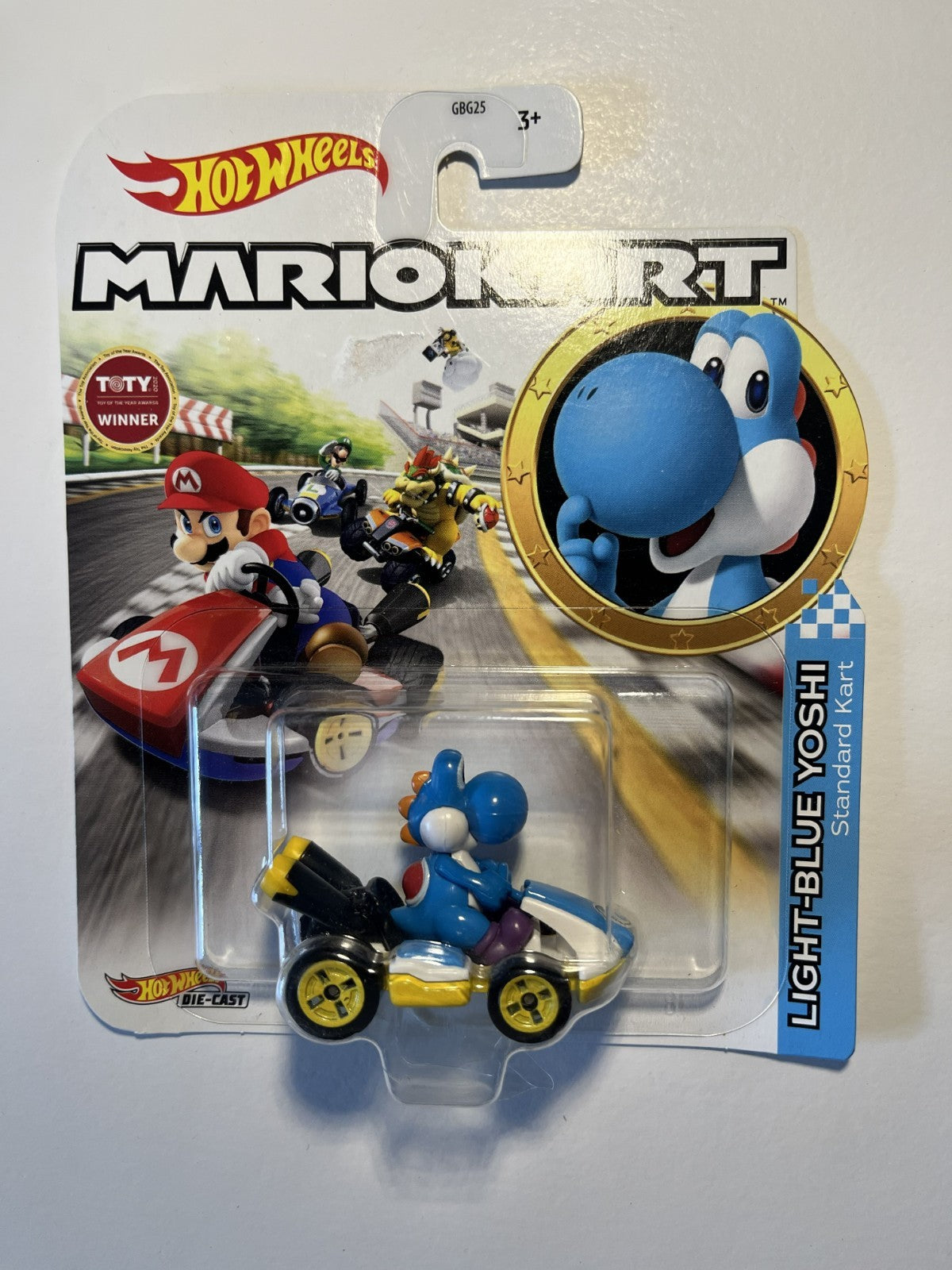 Voiture Hot Wheels Mario Kart - Light Blue Yoshi - standard kart