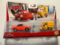 Coffret 2 voitures Cars Disney Pixar Shawn Krash + Sal Machiani (rare)