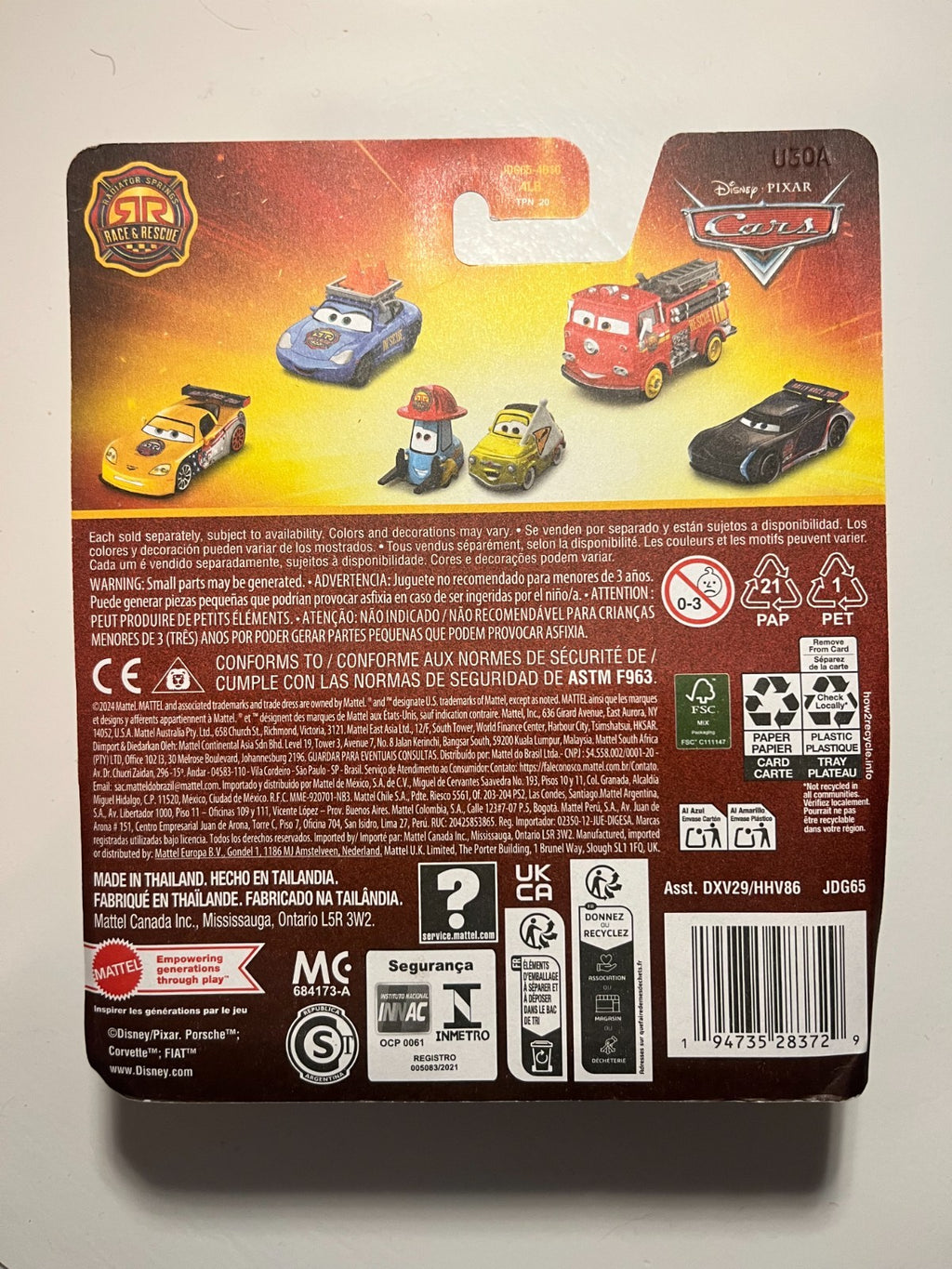 Voiture Cars Disney Pixar Ambulance "Race and Rescue"