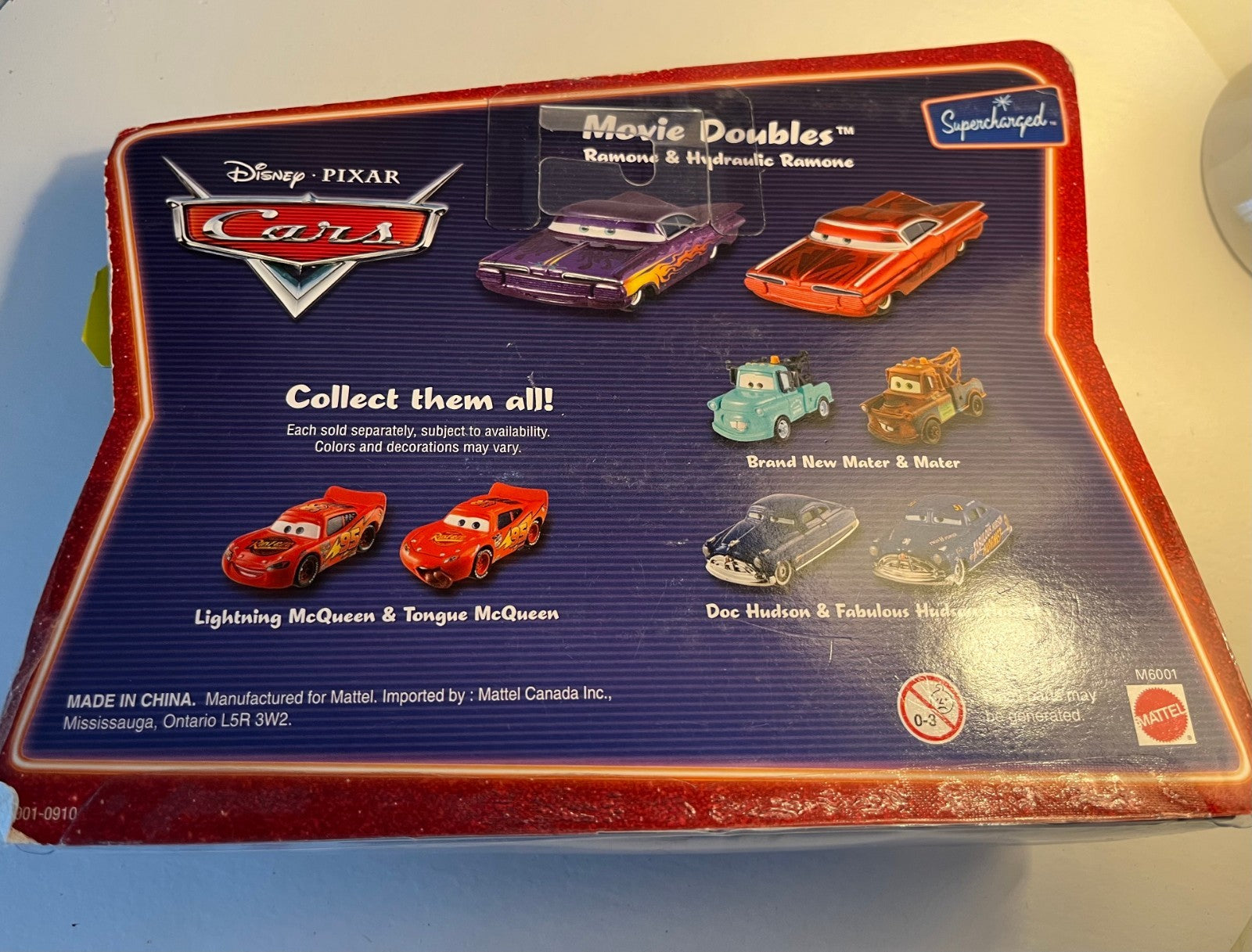 Coffret 2 Voitures Cars Disney Pixar Ramone rouge + Ramone violet