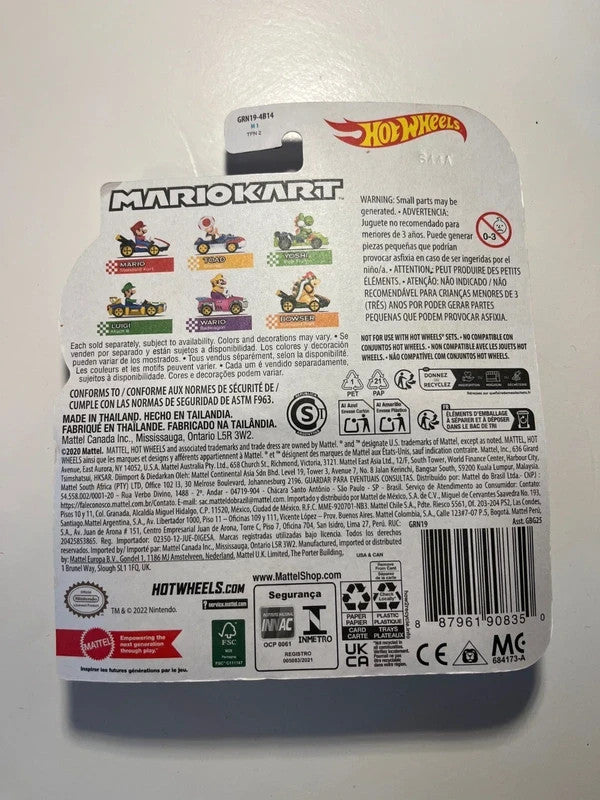 Voiture Hot Wheels Mario Kart - Yoshi - Pipe Frame