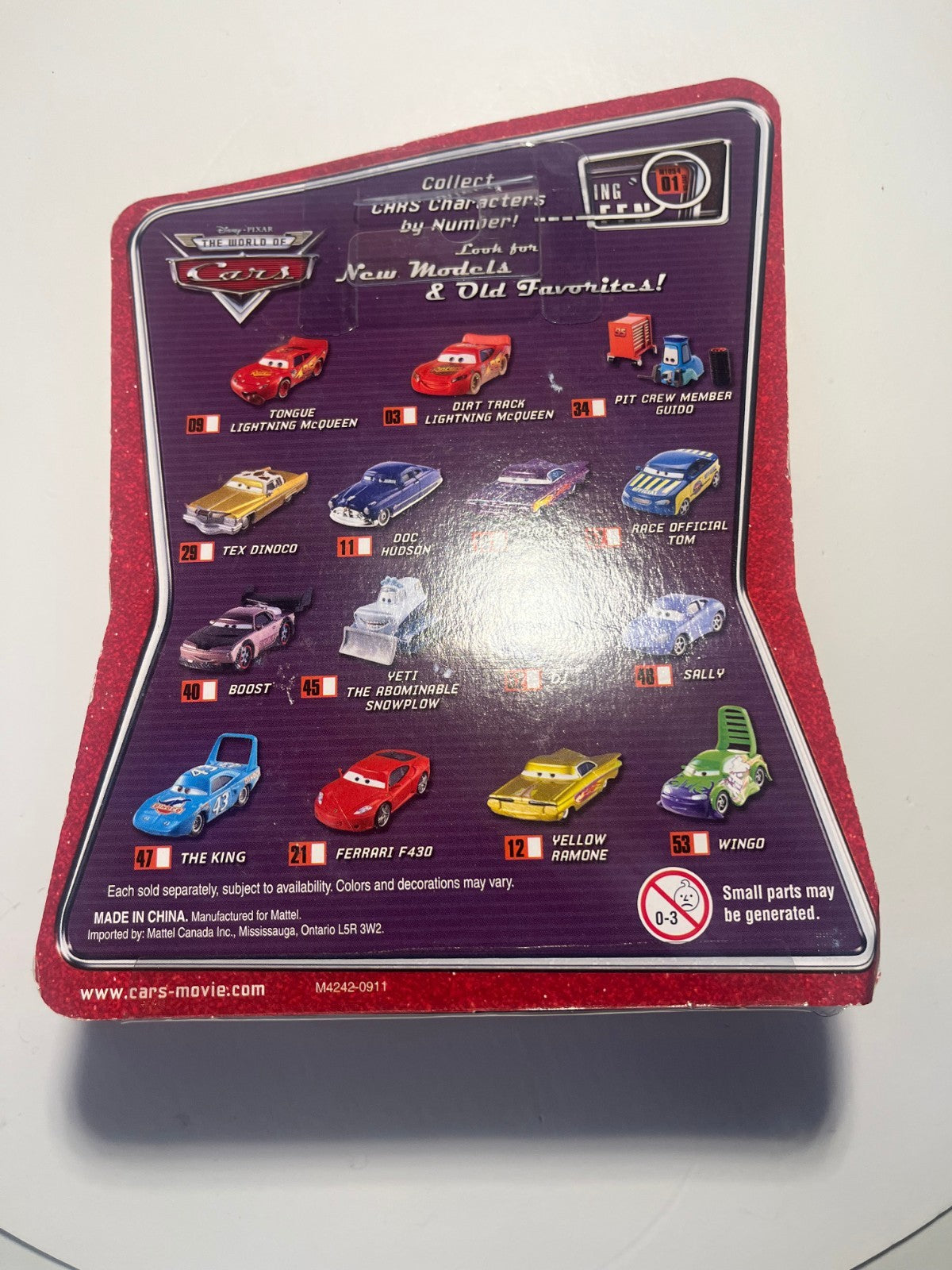 Voiture Cars Disney Pixar Tom