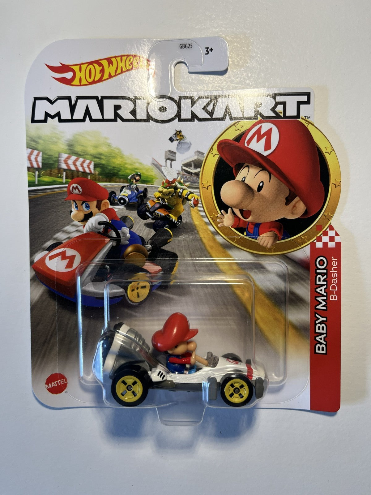 Voiture Hot Wheels Mario Kart - Baby Mario - B-Dasher