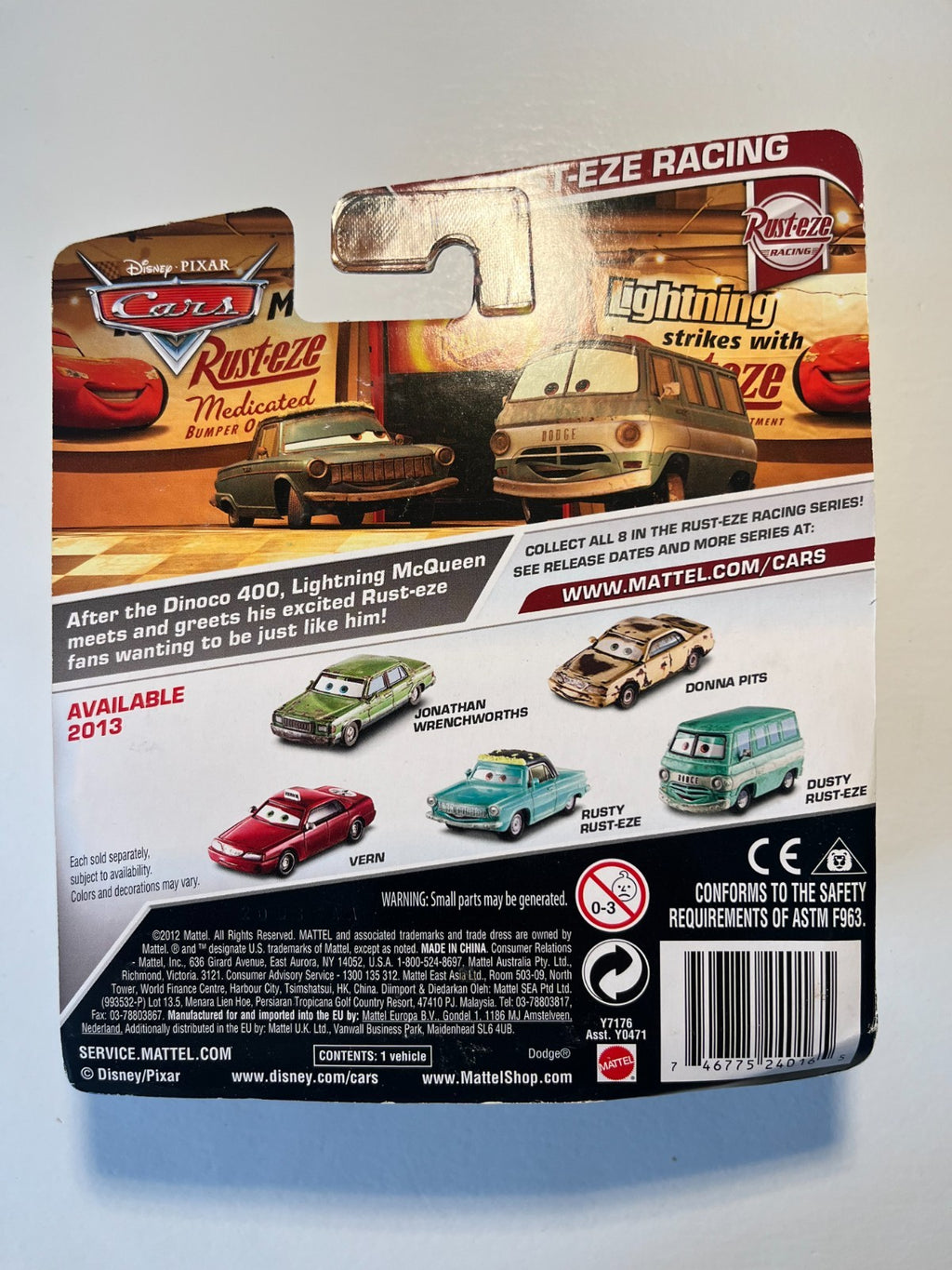Voiture Cars Disney Pixar Jonathan Wrenchworths