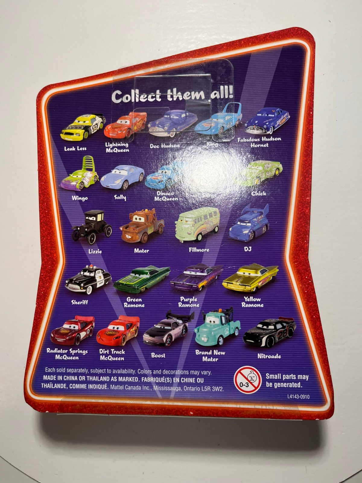 Voiture Cars Disney Pixar Flash Mcqueen dirt track