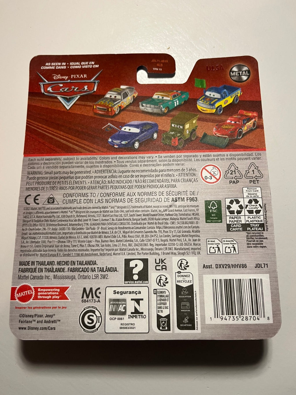 Voiture Cars Disney Pixar Ryan Shields