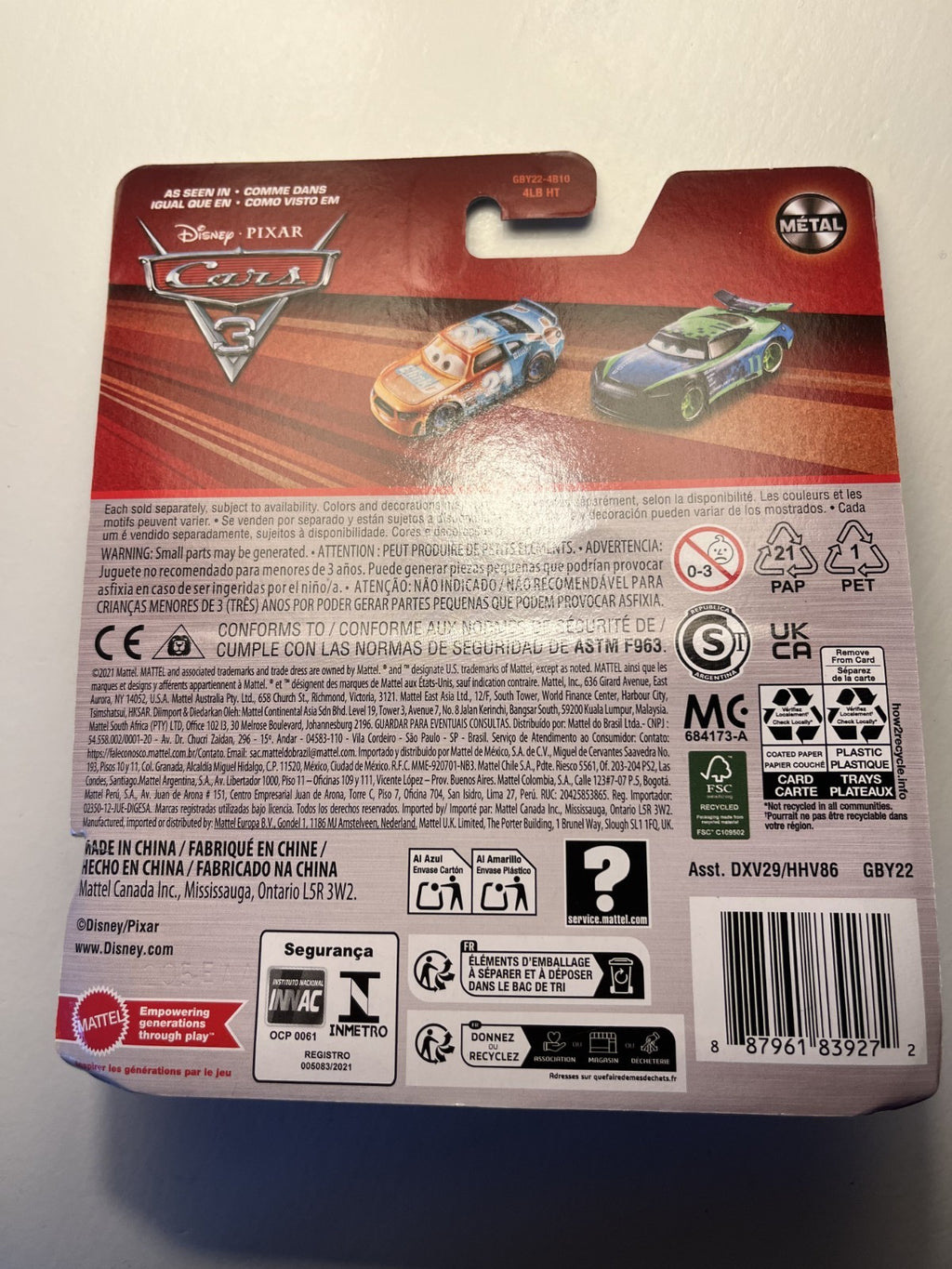 Voiture Cars Disney Pixar Speedy Comet