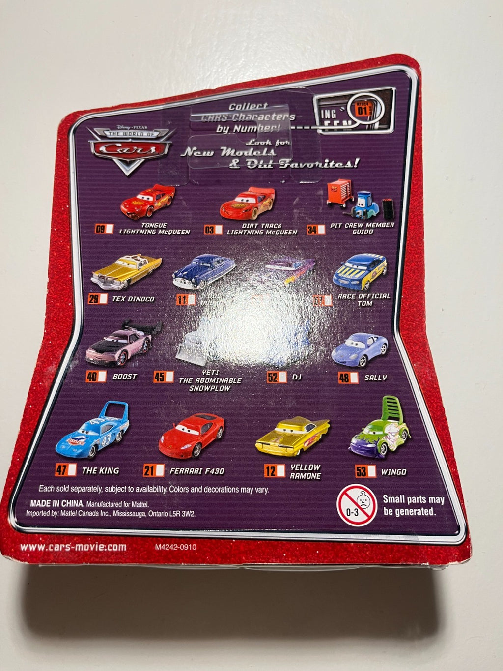 Voiture Cars Disney Pixar Tom