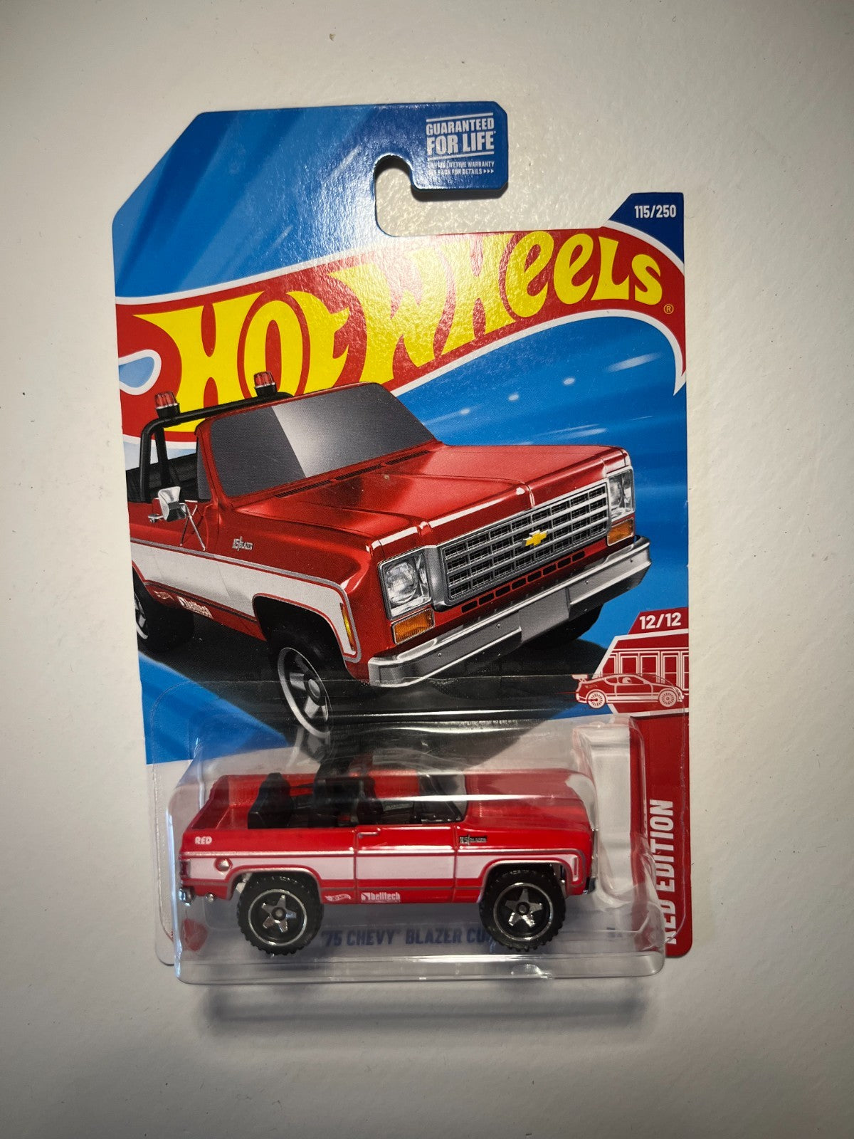 Hot Wheels ’75 Chevy Blazer Custom Red Edition 12/12 Target Exclusive