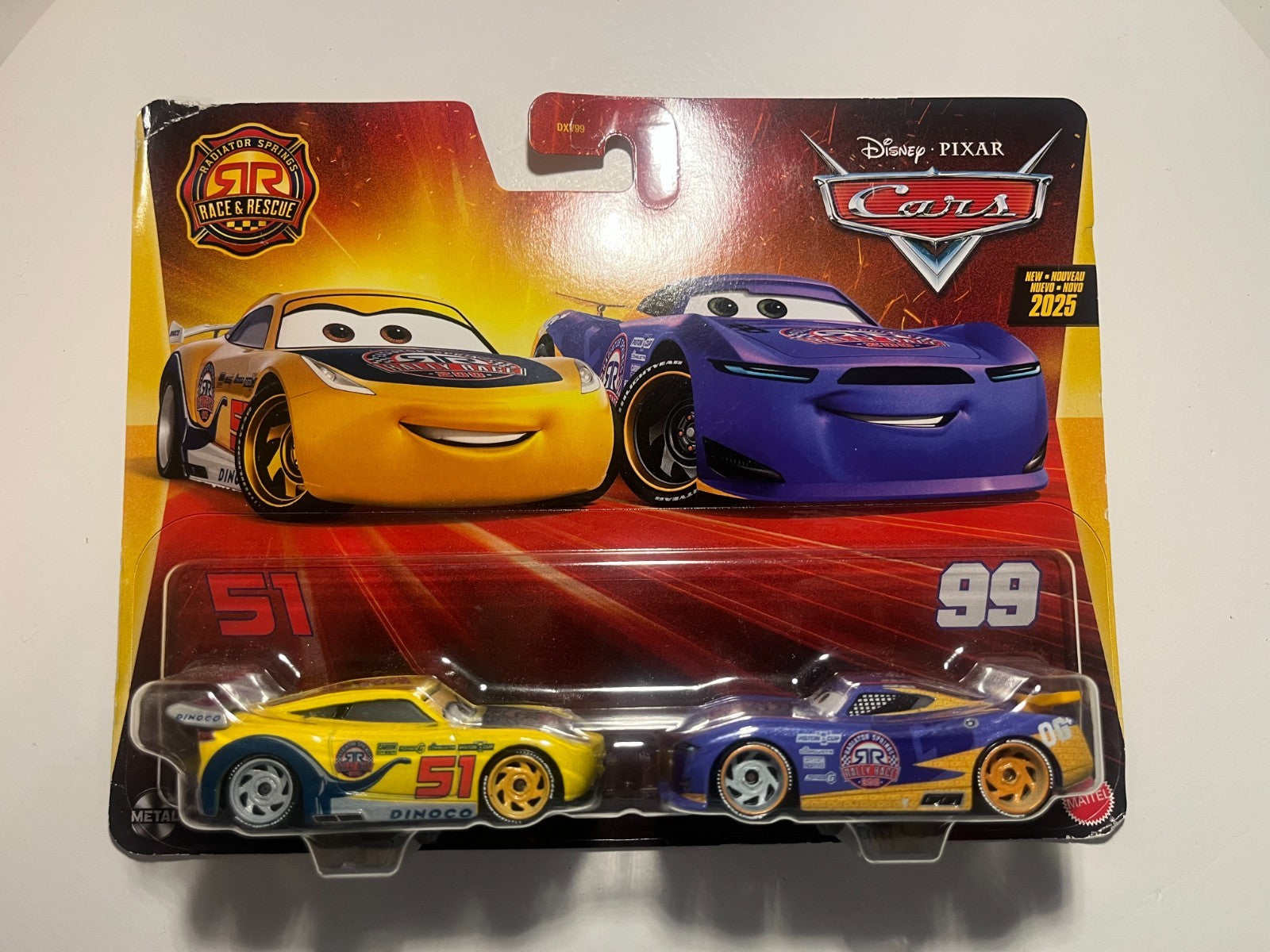 Coffret 2 Voitures Cars Disney Pixar Cruz Ramirez + Danny Swervez