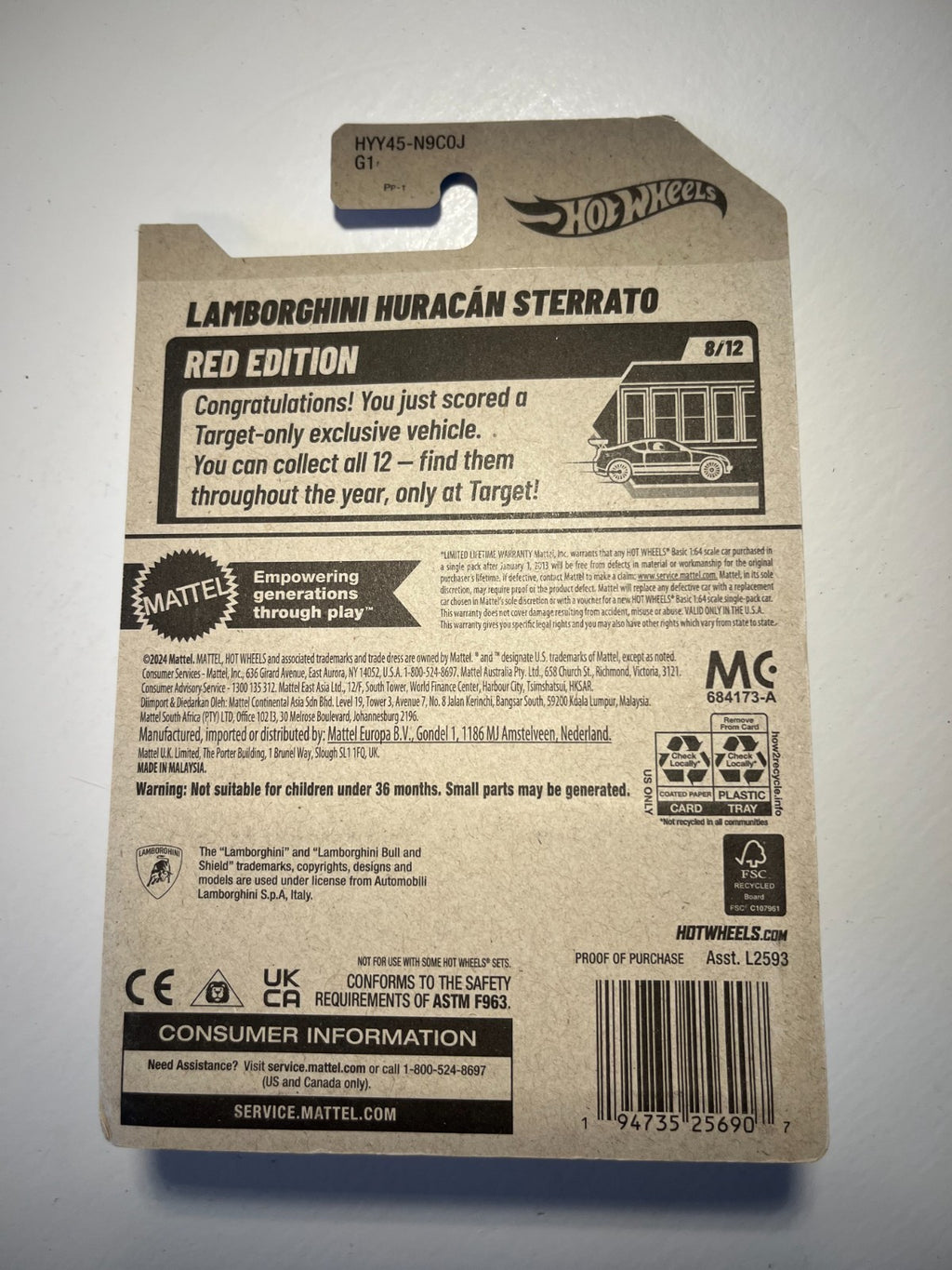 Hot Wheels Red Edition – Lamborghini Huracán Sterrato