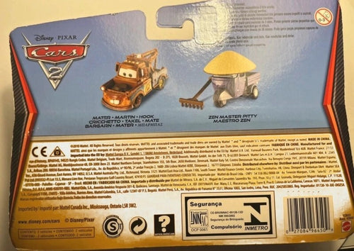 Coffret 2 voitures Disney Pixar Cars – Mater & Zen Master Pitty édition rare