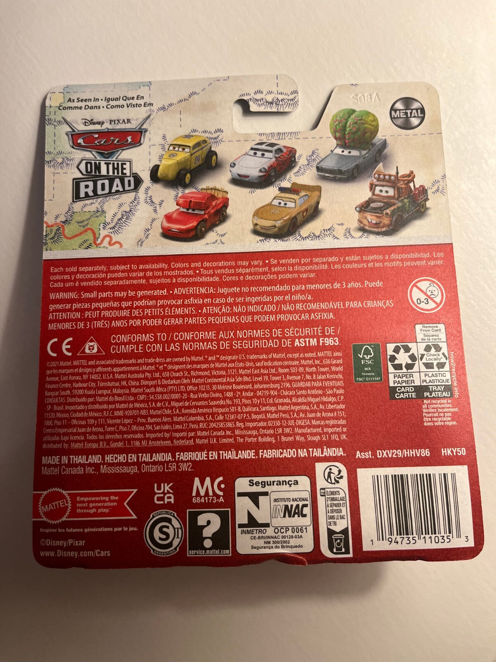 Voiture Cars Disney Pixar Mae Pillar Durey