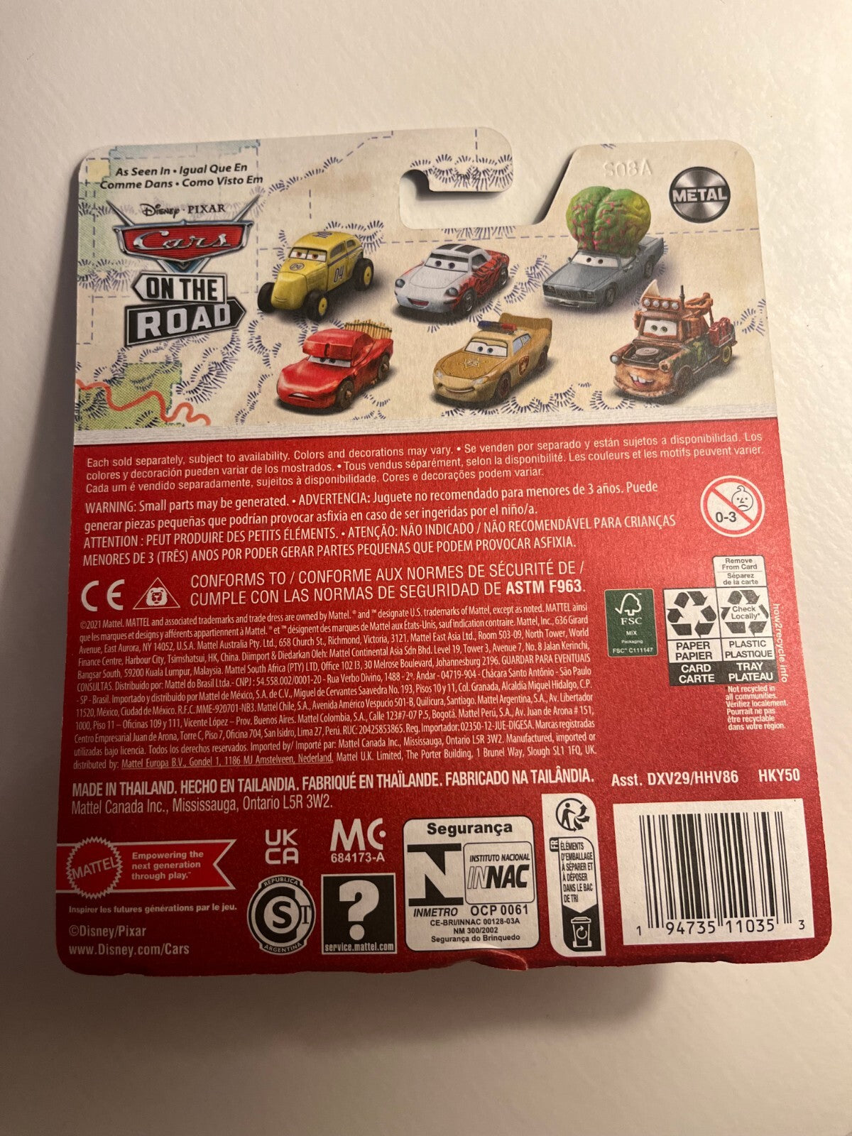 Voiture Cars Disney Pixar Mae Pillar Durey