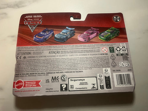 Coffret 2 voitures Cars Disney Pixar Nick Shift + Barry DePedal