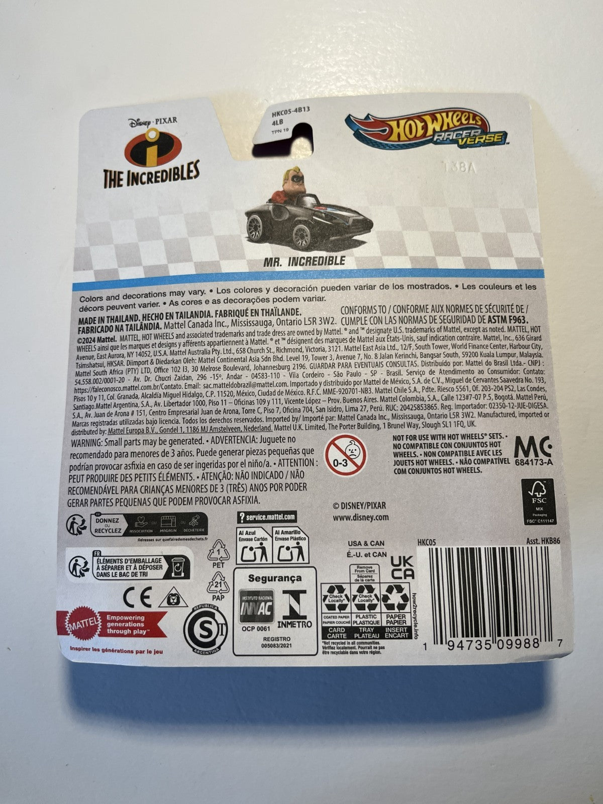 Voiture Hot Wheels Racer Verse - Mr Indestructible