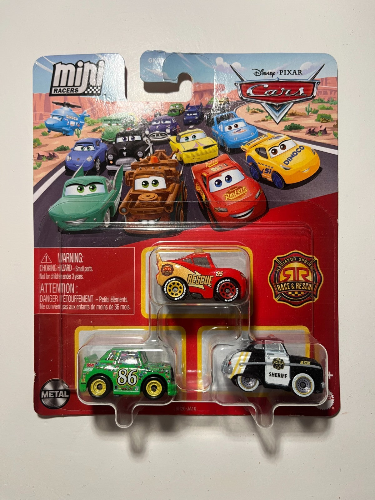 Coffret 3 voitures mini racers Cars Disney Pixar