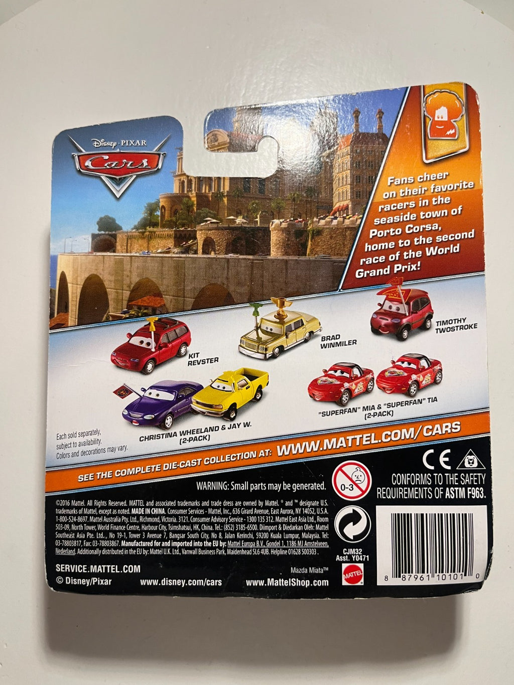 Voiture Cars Disney Pixar Matthew "true blue" McCrew