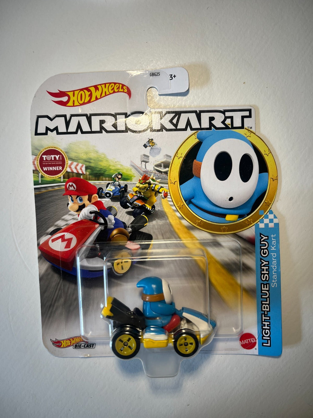 Voiture Hot Wheels Mario Kart - Light Blue Shy Guy - standard kart