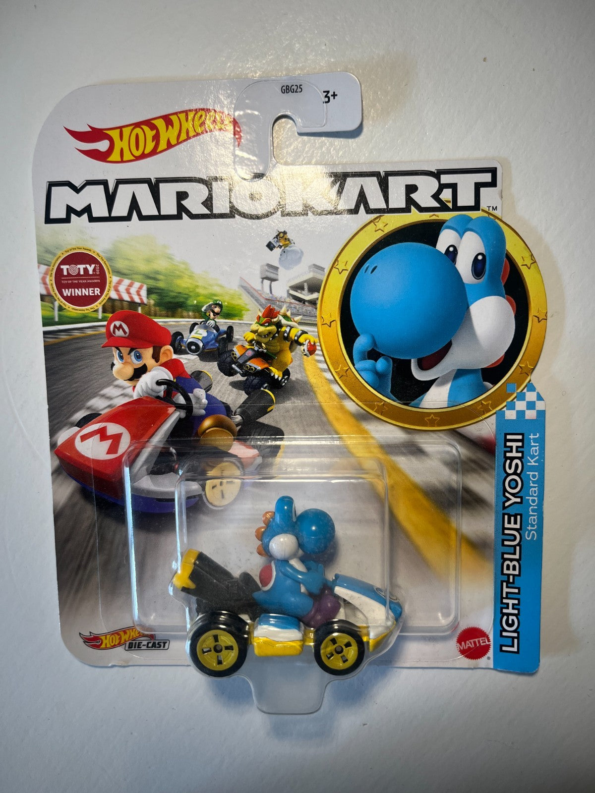 Voiture Hot Wheels Mario Kart - Light Blue Yoshi - standard kart