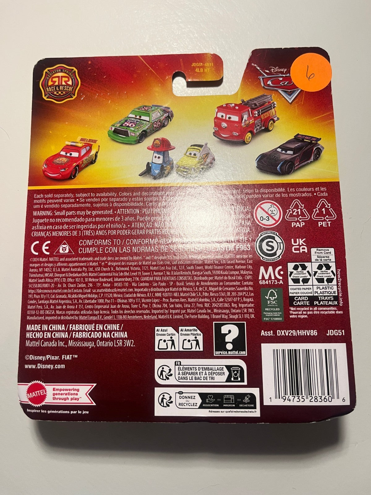 Voiture Cars Disney Pixar Cruz Ramirez "Race and Rescue"