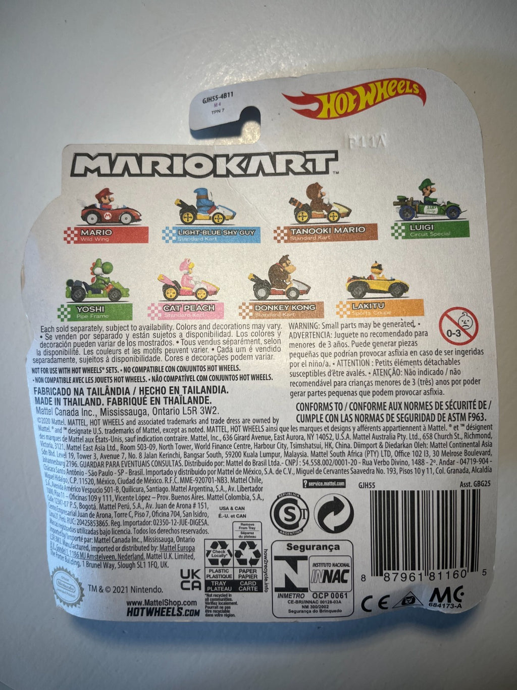 Voiture Hot Wheels Mario Kart - Tanooki Mario - standard kart