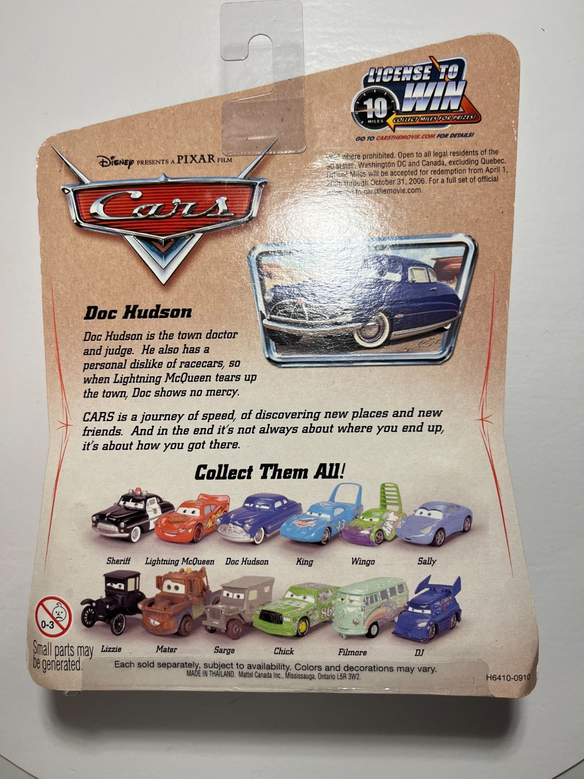 Voiture Cars Disney Pixar Doc Hudson