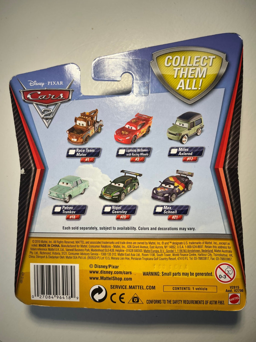 Voiture Cars Disney Pixar Max Schnell