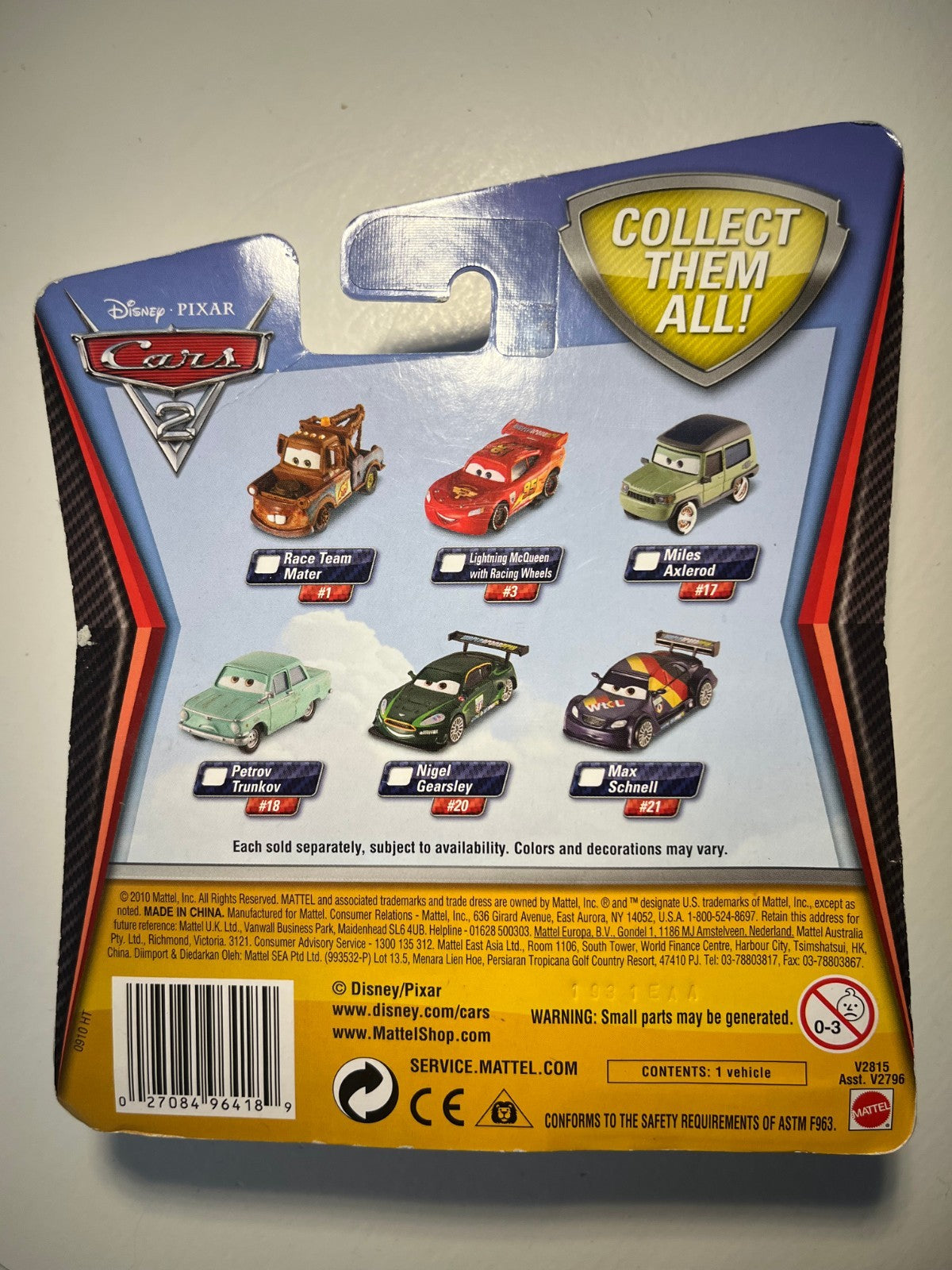 Voiture Cars Disney Pixar Max Schnell