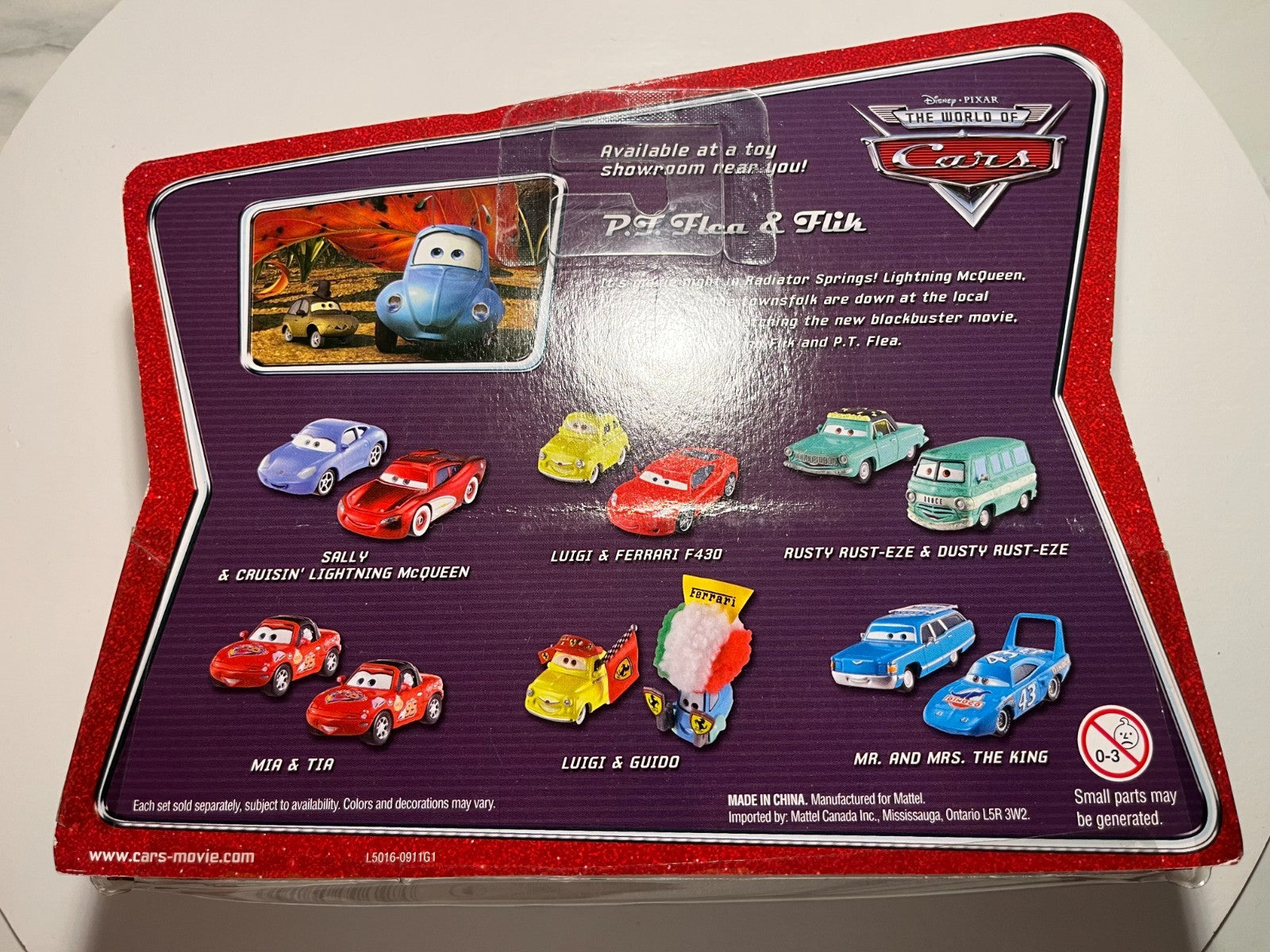 Coffret 2 Voitures Cars Disney Pixar P.T Flea + Flik