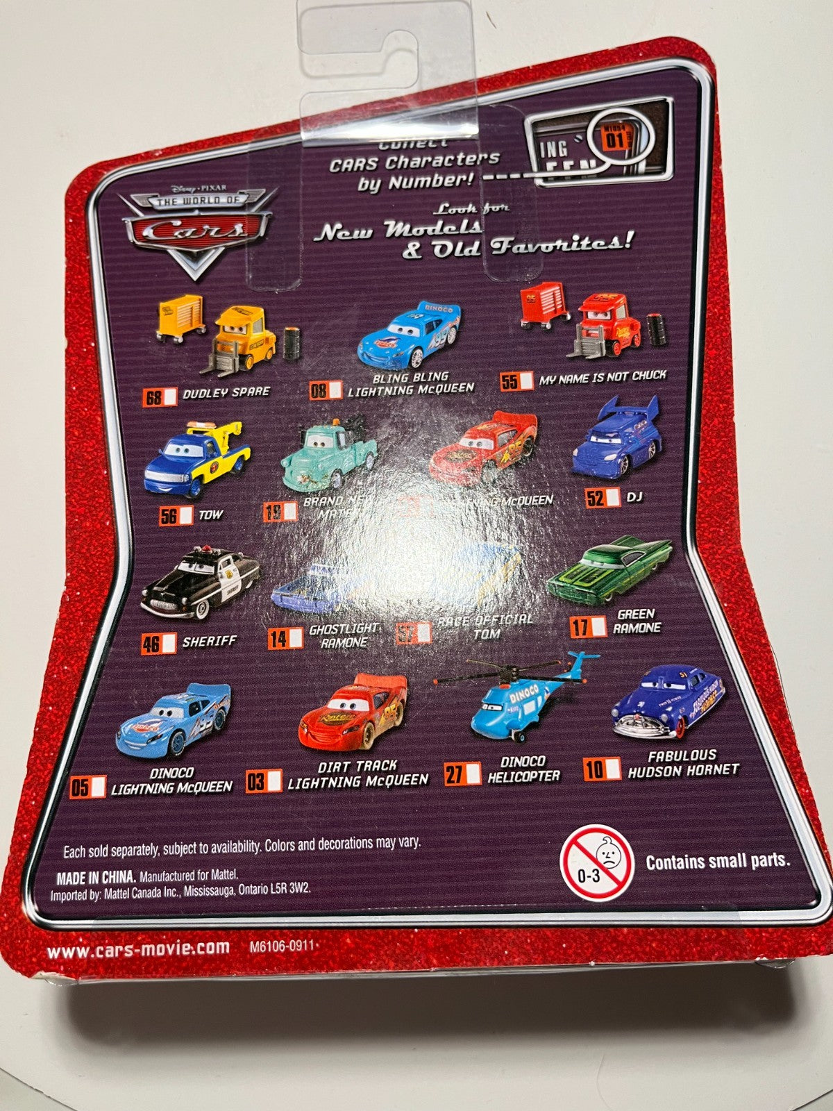 Voiture Cars Disney Pixar Dudley Spare Rare Import USA Neuve Blister Scellé