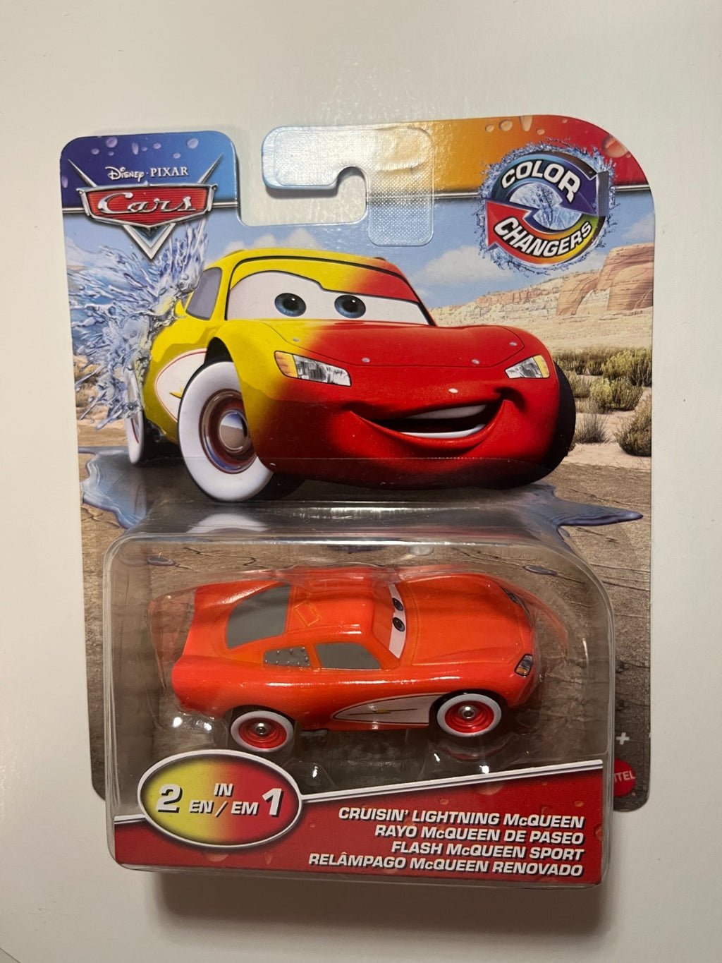 Voiture Disney Pixar Cars Flash McQueen Color Changers – modèle collector import USA
