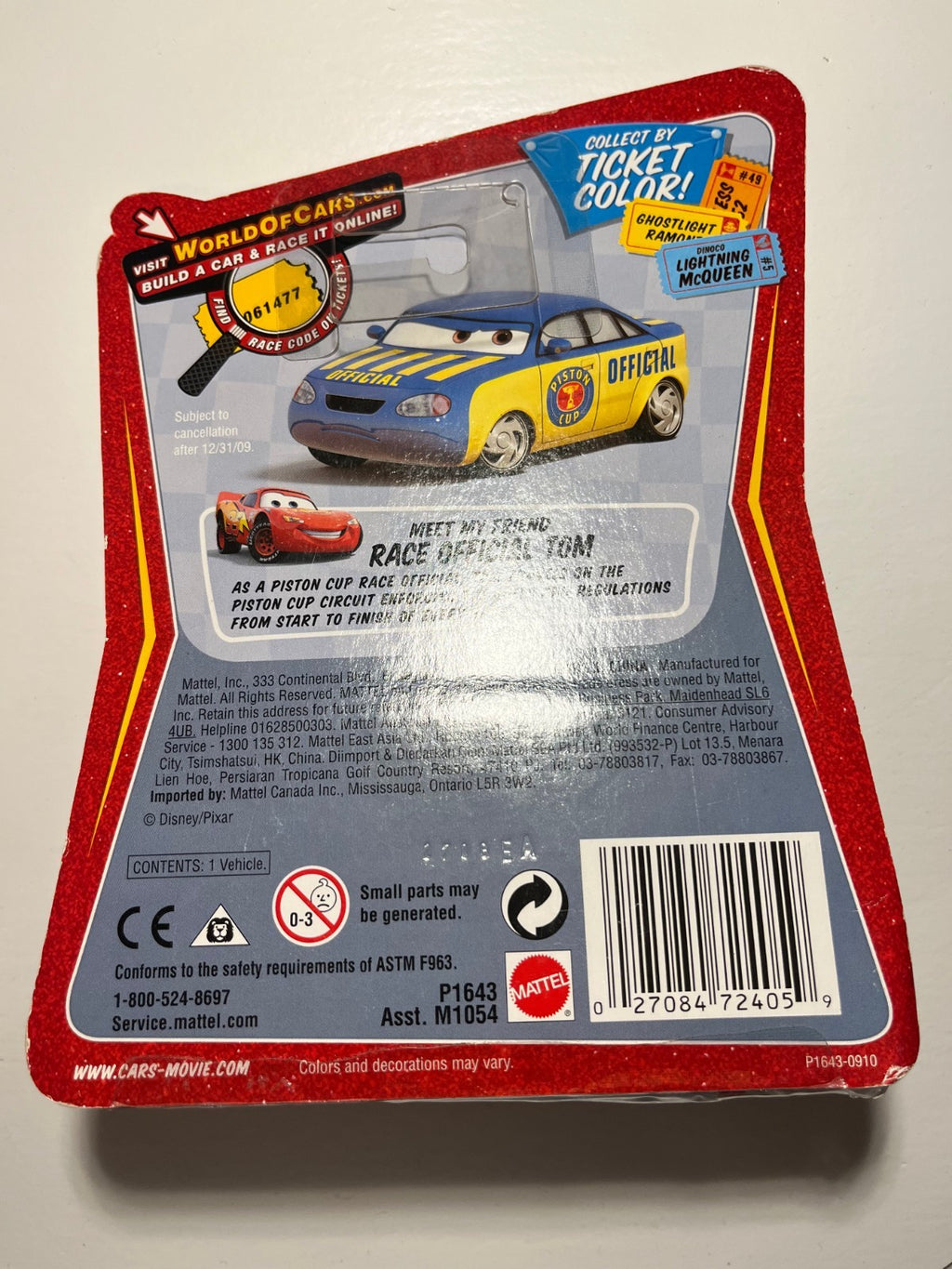Snot Rod Impound – version rare Disney Pixar Cars Race O Rama