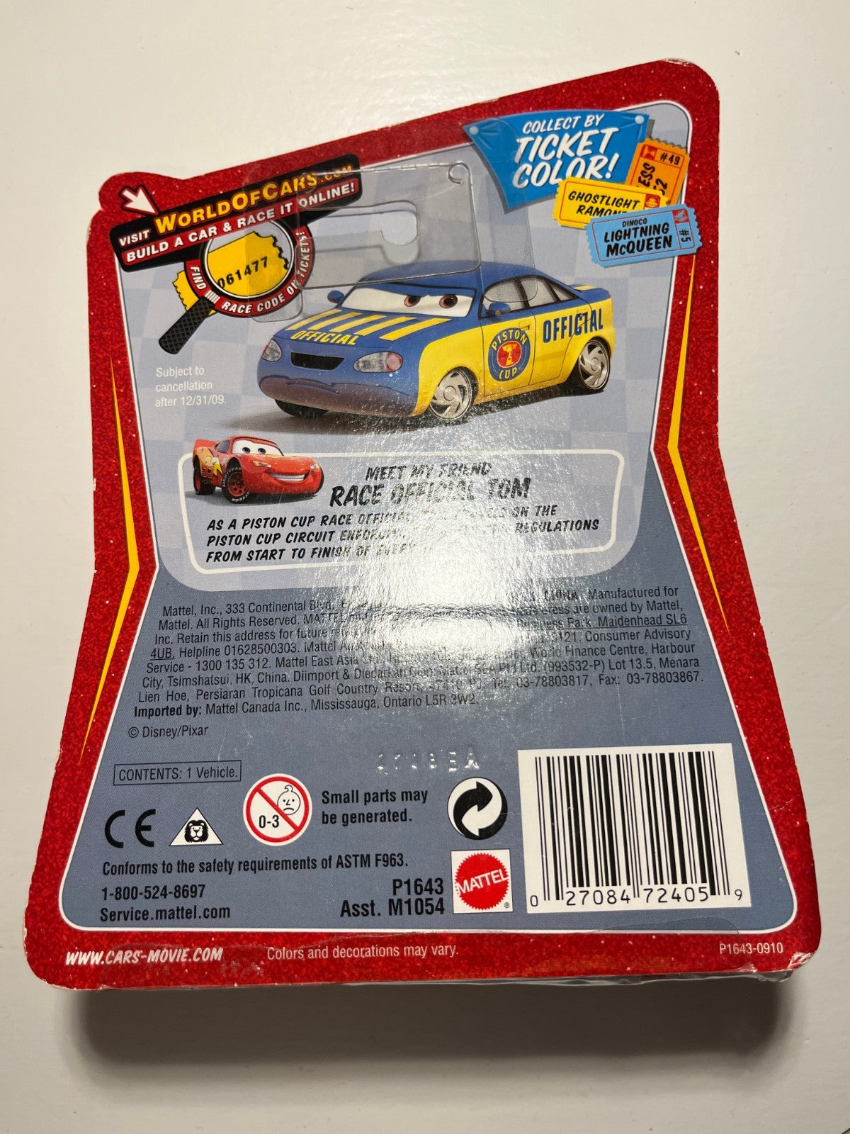 Snot Rod Impound – version rare Disney Pixar Cars Race O Rama
