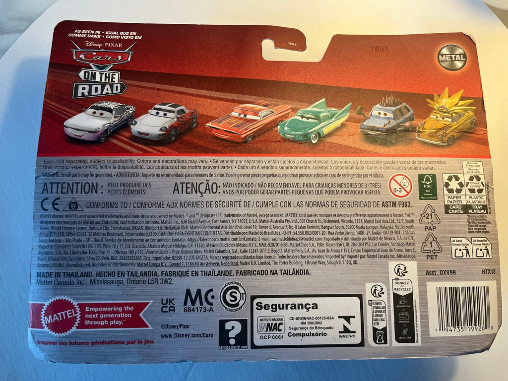 Coffret 2 voitures Cars Disney Pixar Ken Enginoki + Justin Roadritter