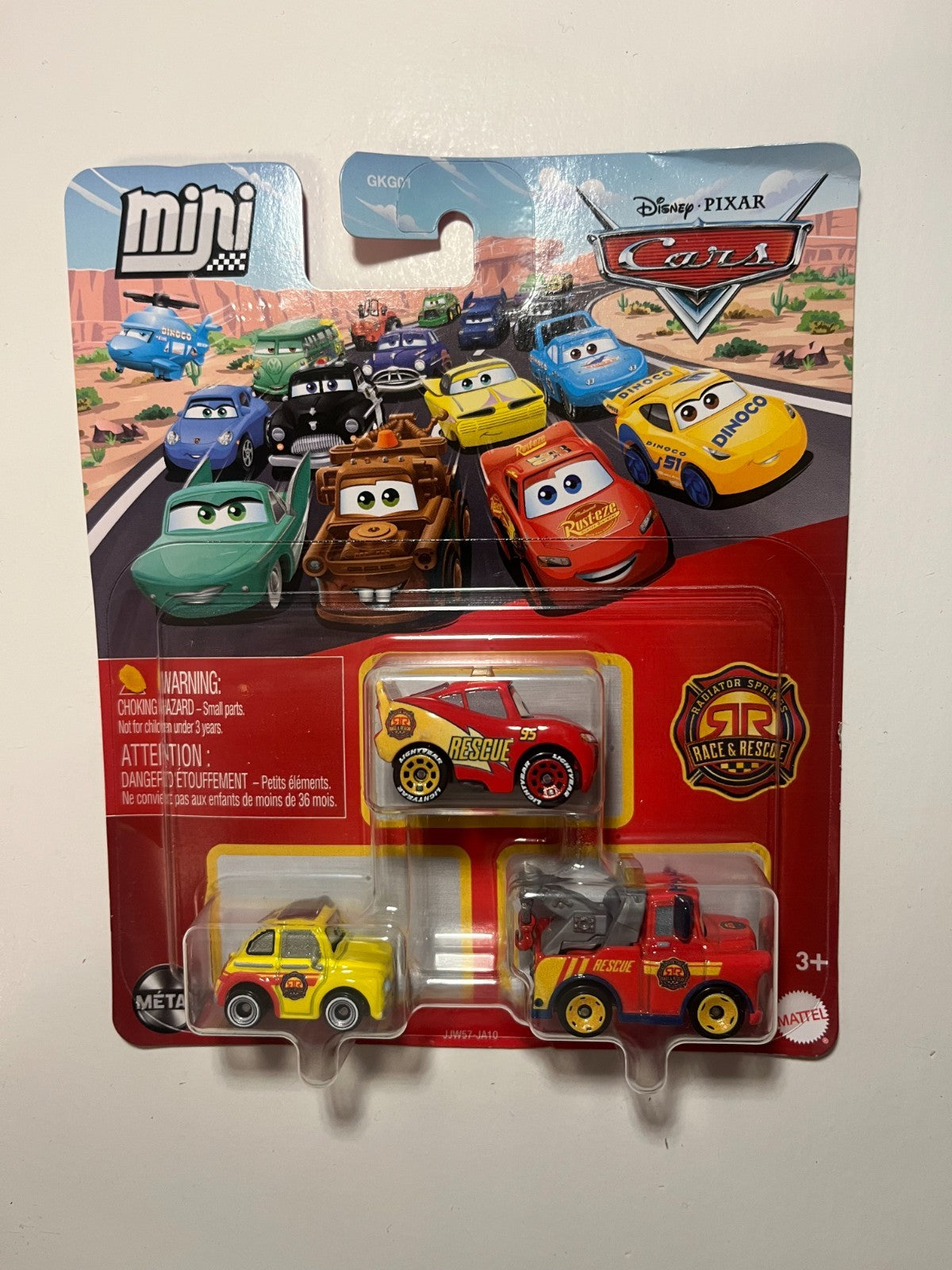 Coffret 3 Voitures mini racers Cars Disney Pixar