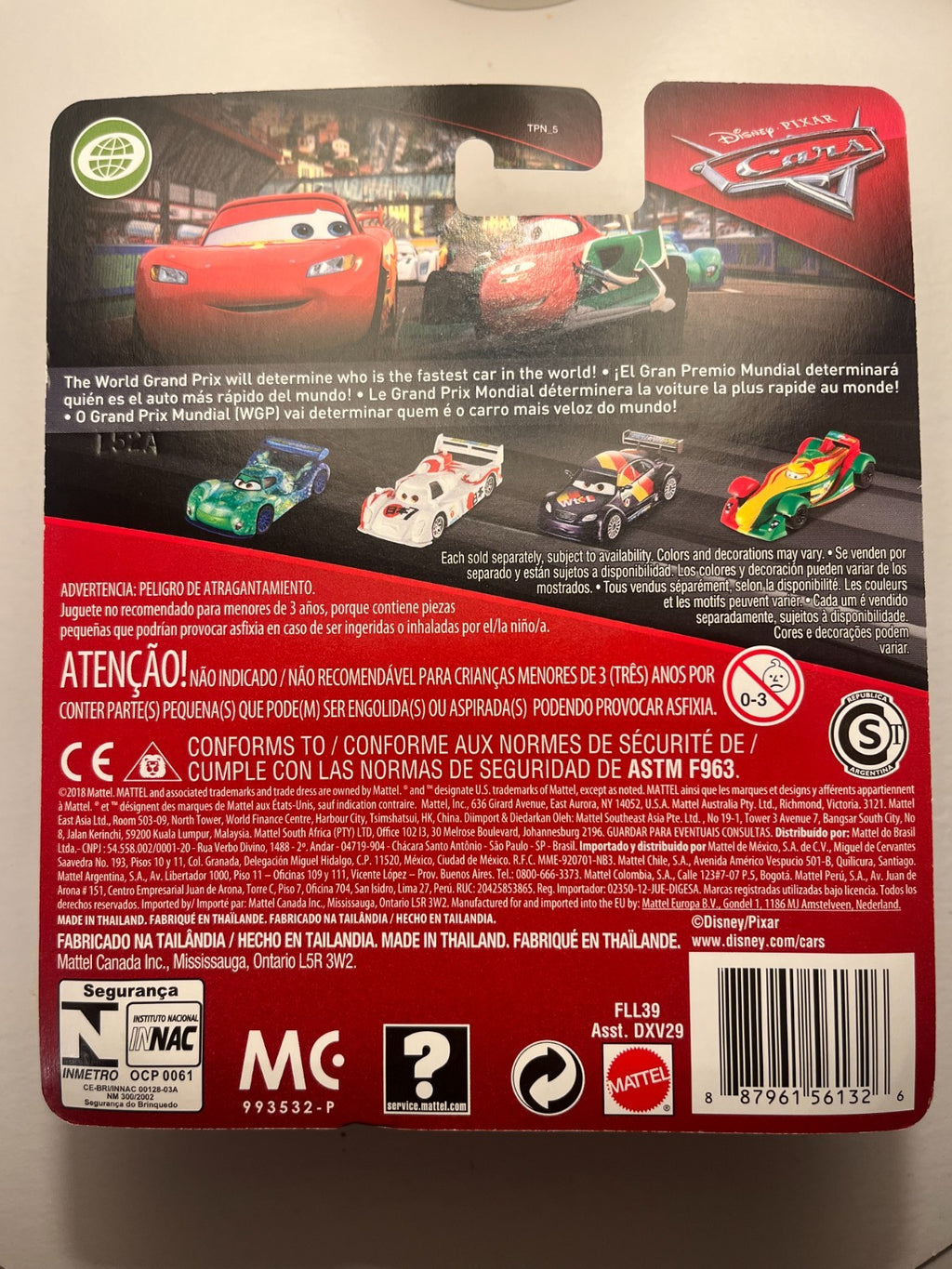 Adam Sparke – version rare de la gamme Disney Pixar Cars