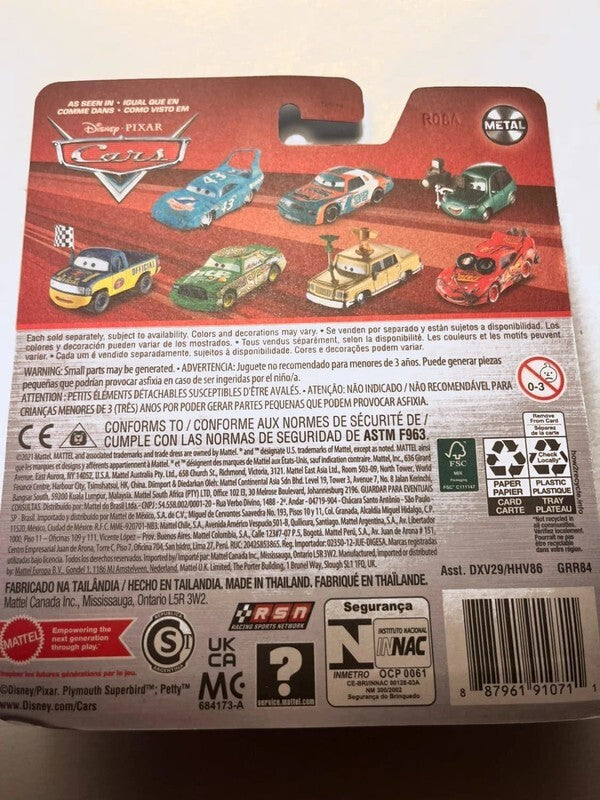 Voiture Cars Disney Pixar Derek Wheeliams