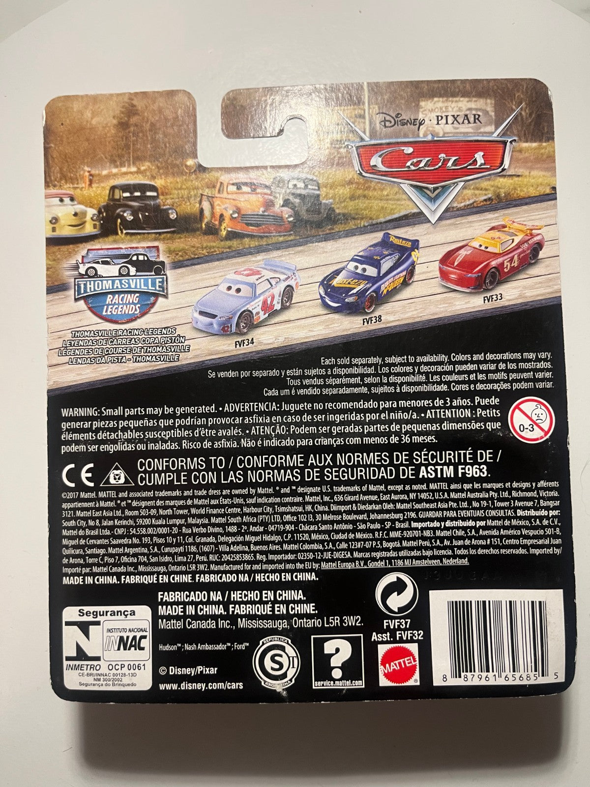 Voiture Cars Disney Pixar Ponchy Wipeout Thomasville (rare)