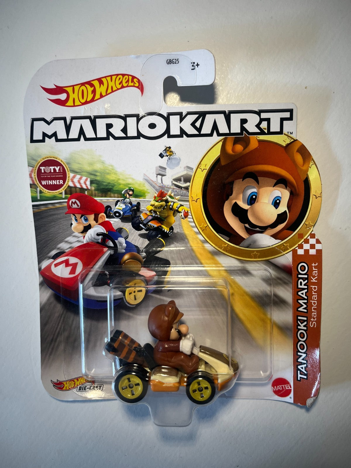 Voiture Hot Wheels Mario Kart - Tanooki Mario - standard kart