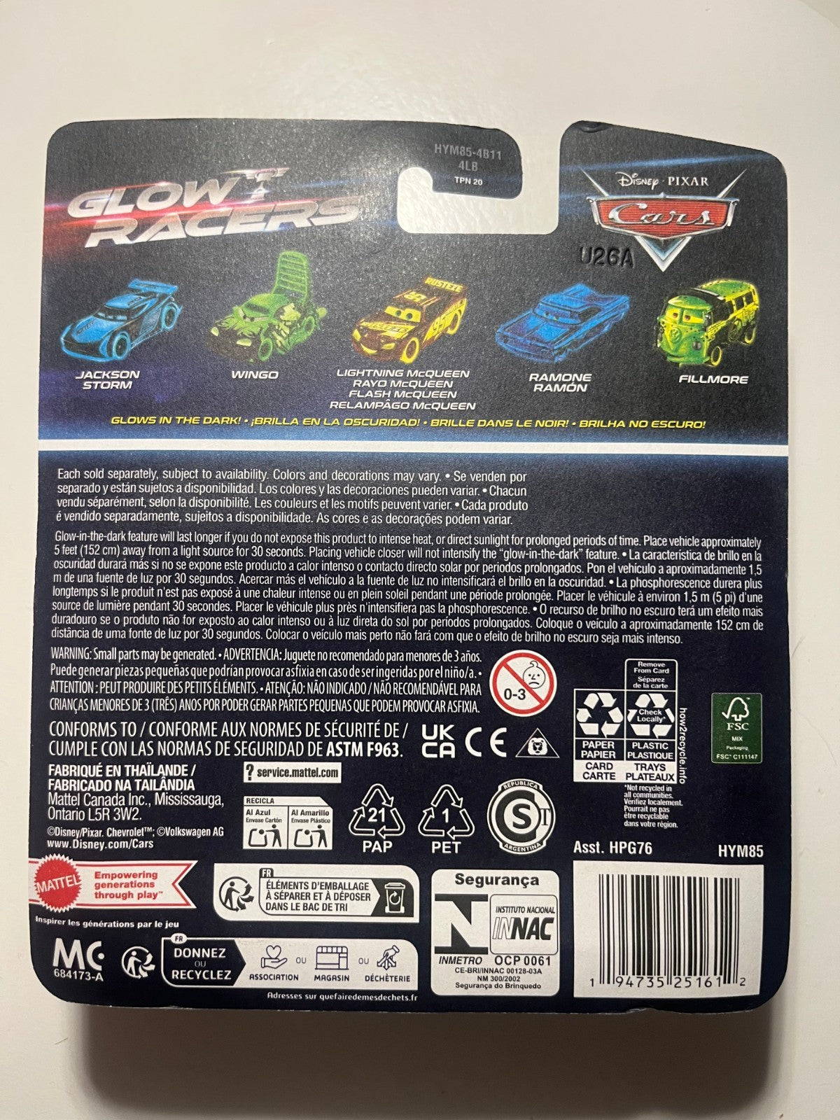 Dan Garcia Glow Racers – édition rare Disney Pixar Cars