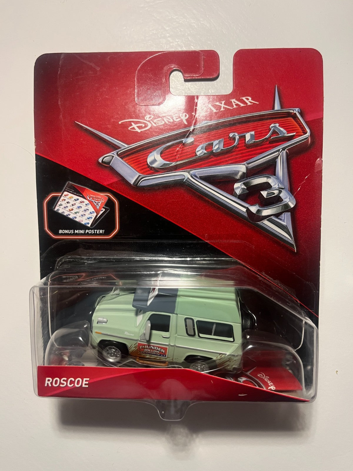 Voiture Cars Disney Pixar Roscoe Rare Import USA Neuve Blister Scellé