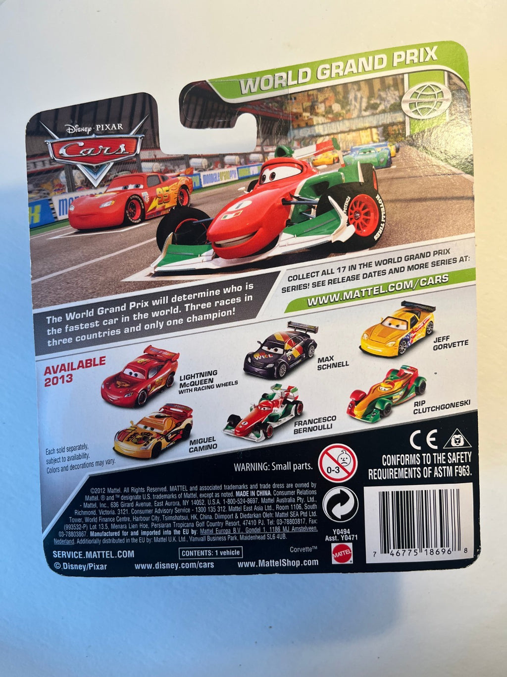 Voiture Cars Disney Pixar Erik Laneley