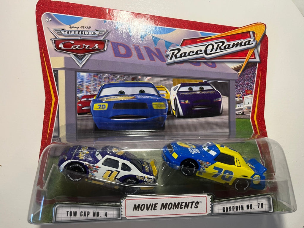Coffret 2 voitures Cars Disney Pixar Rusty Cornfuel + Floyd Mulvihill