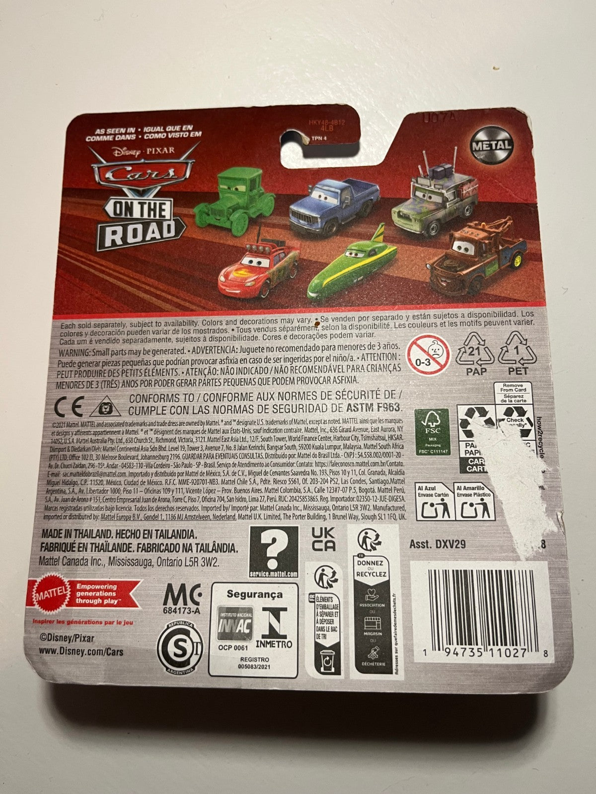 Voiture Cars Disney Pixar Flash Mcqueen des cavernes