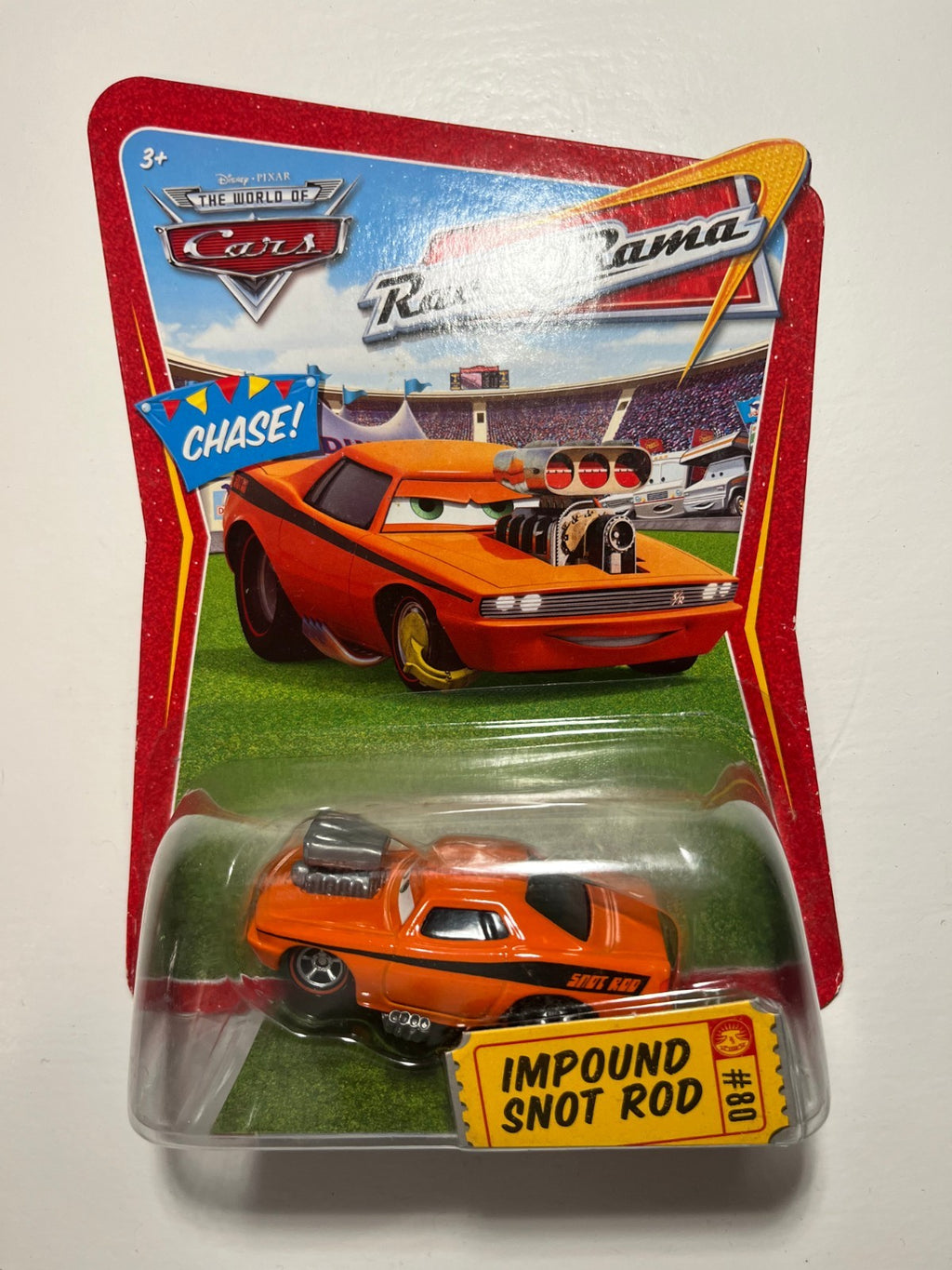 Snot Rod Impound – version rare Disney Pixar Cars Race O Rama