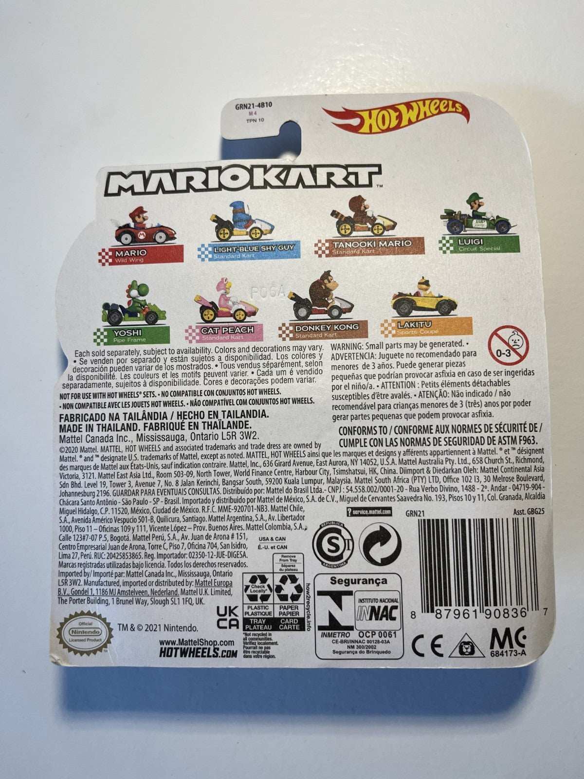 Voiture Hot Wheels Mario Kart - Light Blue Shy Guy - standard kart